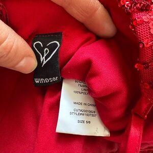 Windsor Red Sequin Intimate Wear